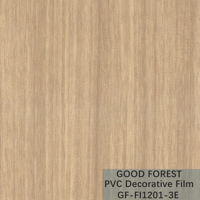 OEM Grain Wood PVC Film Blister Decorative Light Yellow Color Type