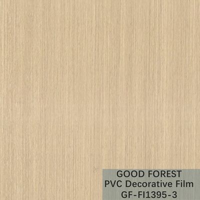 OEM Grain Wood PVC Film Blister Decorative Light Yellow Color Type