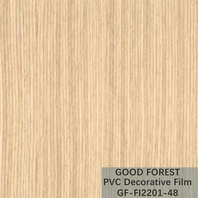 OEM Grain Wood PVC Film Blister Decorative Light Yellow Color Type