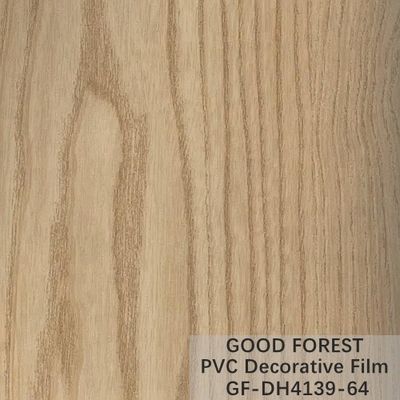 Flowability PVC Decorative Film Scratch Resistance Wooden Grain