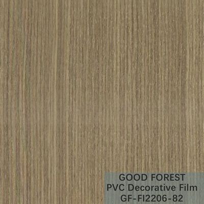 Flowability PVC Decorative Film Scratch Resistance Wooden Grain