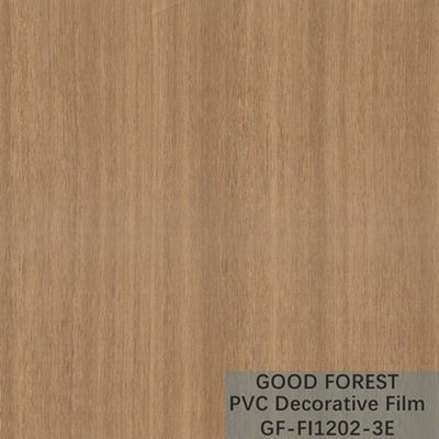 Flowability PVC Decorative Film Scratch Resistance Wooden Grain