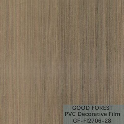 Flowability PVC Decorative Film Scratch Resistance Wooden Grain