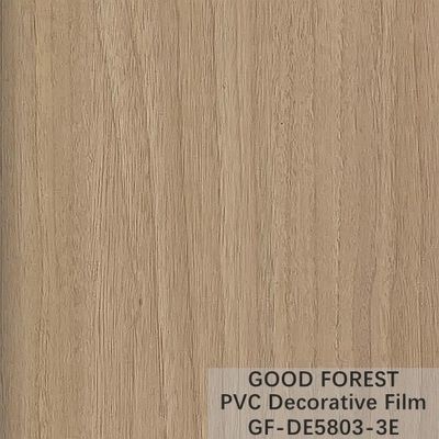 Flowability PVC Decorative Film Scratch Resistance Wooden Grain