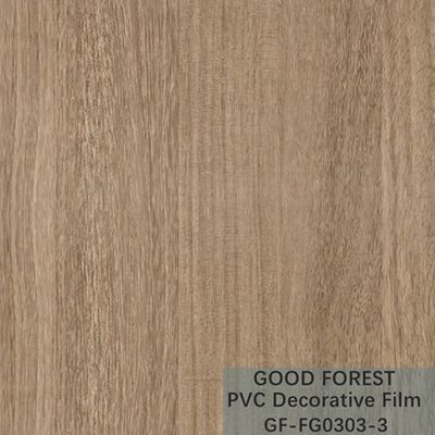 Flowability PVC Decorative Film Scratch Resistance Wooden Grain