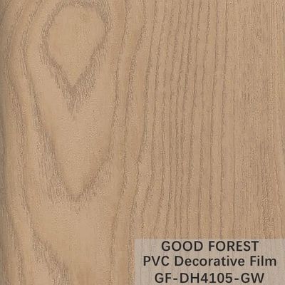 Flowability PVC Decorative Film Scratch Resistance Wooden Grain