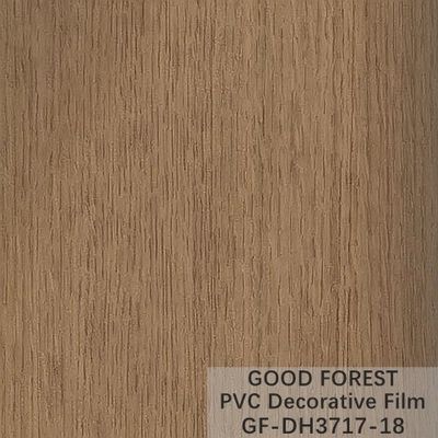 Flowability PVC Decorative Film Scratch Resistance Wooden Grain