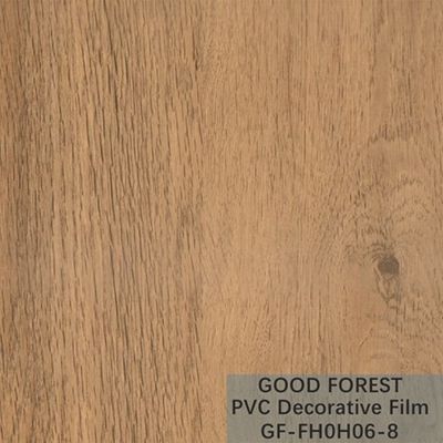 Flowability PVC Decorative Film Scratch Resistance Wooden Grain