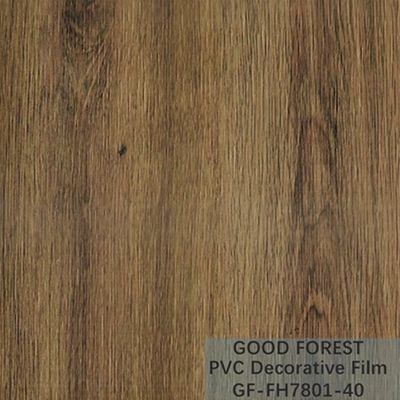 Flowability PVC Decorative Film Scratch Resistance Wooden Grain