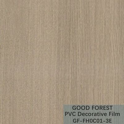 Traffic PVC Decorative Film 0.25 - 0.60mm Thickness Wooden Grain