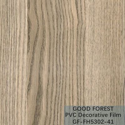 Traffic PVC Decorative Film 0.25 - 0.60mm Thickness Wooden Grain