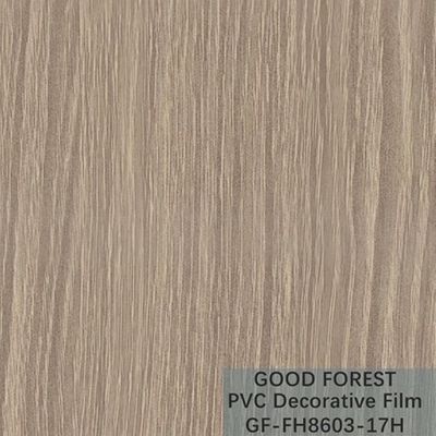 Traffic PVC Decorative Film 0.25 - 0.60mm Thickness Wooden Grain