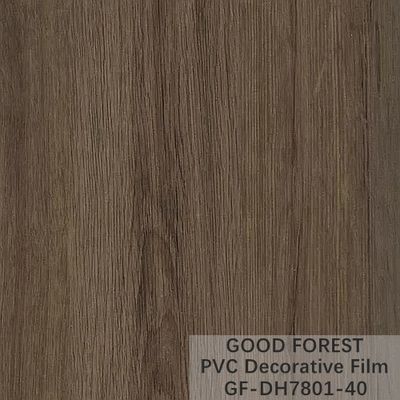 Partition PVC Decorative Film 0.25mm - 0.60mm Thickness Dark Grey Color