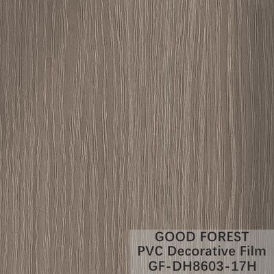 Partition PVC Decorative Film 0.25mm - 0.60mm Thickness Dark Grey Color