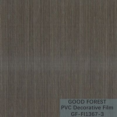 Partition PVC Decorative Film 0.25mm - 0.60mm Thickness Dark Grey Color