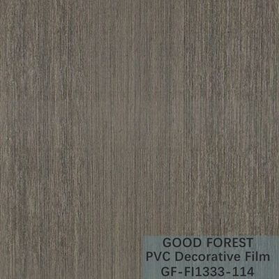 Partition PVC Decorative Film 0.25mm - 0.60mm Thickness Dark Grey Color