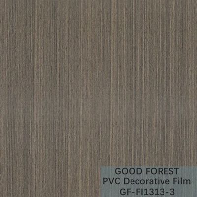 Partition PVC Decorative Film 0.25mm - 0.60mm Thickness Dark Grey Color