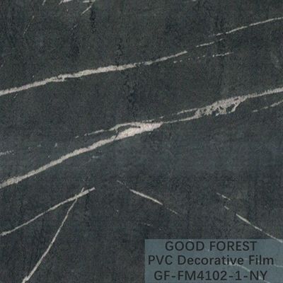 Wardrobes Marble PVC Film Grain With 0.25 - 0.60mm Thickness