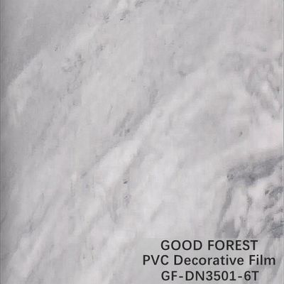 Wardrobes Marble PVC Film Grain With 0.25 - 0.60mm Thickness