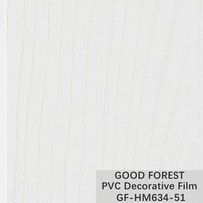 Cabinet Wood Grain PVC Decorative Film Pure Colour Blistering