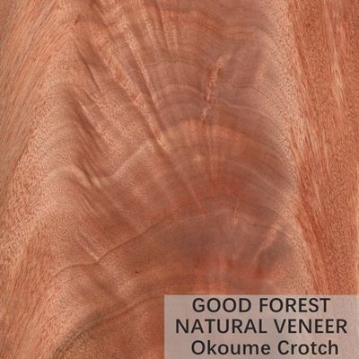 Okumen Natural Wood Veneer Plywood Customized 0.18 - 0.55mm Thickness