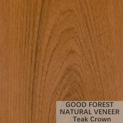 Teak Natural Wood Veneer Natural Crown Cut Veneer FSC Certification