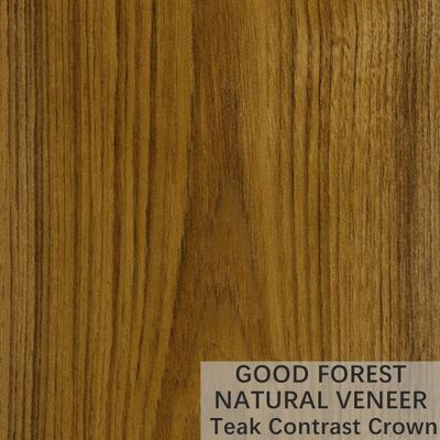 Teak Natural Wood Veneer Natural Crown Cut Veneer FSC Certification