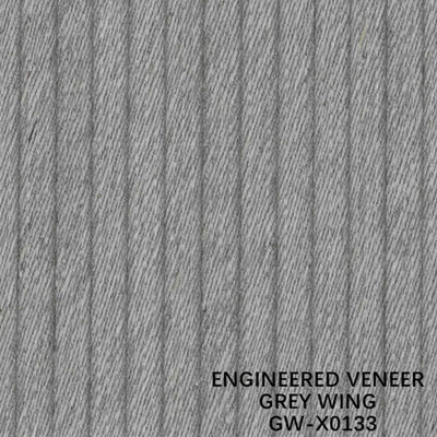 ISO Decoration 3100mm Engineered Wood Veneer Unusual Wing Exotic Grain Grey Color