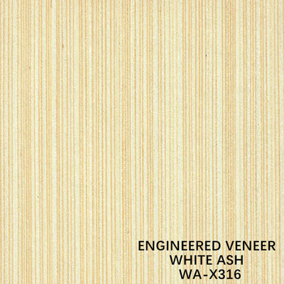 Fancy Recomposed White Ash Wood Veneer WA-X316 Slice Cut For Interior Doors