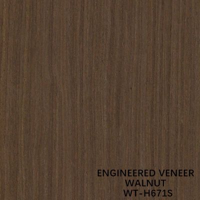 Reconstituted Black Walnut Wood Veneer H671s Slice Cut Technics Vertical Grain Good Price From China Factory For Door