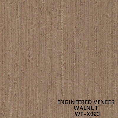 Reconstituted Black Walnut Wood Veneer X023 Straight Grain For Cabinet Face