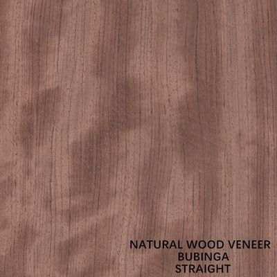 Straight 0.5mm Africa Natural Bubinga Wood Veneer For Furniture / Musical Instruments