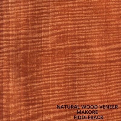 Musical Instruments Africa Makore Wood Veneer Straight Fiddle Back Grain