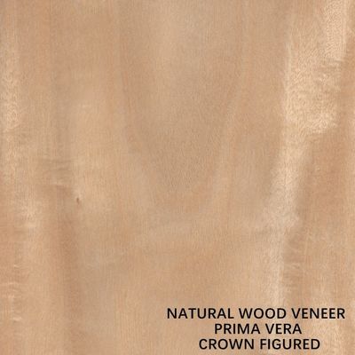 OEM Natural Primavera Wood Veneer Flat Cut Crown Cut For Panels And Furniture 0.5mm