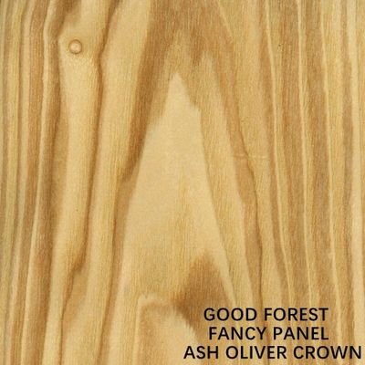 MDF Fancy Board Natural Ash Oliver Wood Veneer Crown Grain 9mm/18mm Thickness Standard Size Can Be Paint-Free