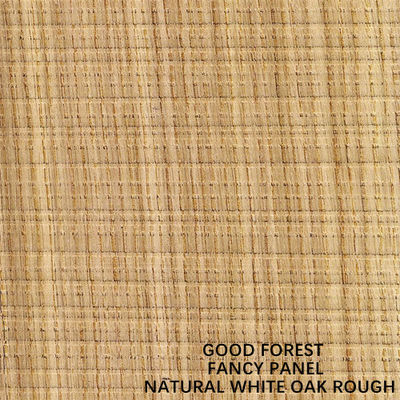 American White Oak Straight Rough Fancy Plywood / Particle Board Standard Size 2440mm Raw Materials For Cabinet