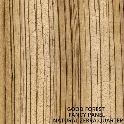 Fancy Panels Zebra Wood Veneer Quarter Grain Standard Size 2440*1220 Mm Good Supply Capacity From China Manufacturer