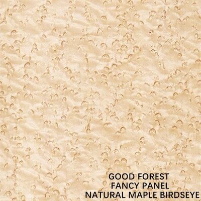 Fancy Natural Maple Birds Eye Plywood Hotel Decoration Customized Service Lengthened Size