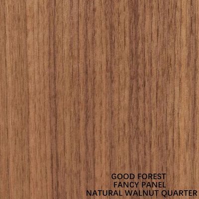 Fancy Walnut Plywood Quarter Grain  Standard Size 2440*1220 Carb P1 / P2 Certification For Door And Cabinet Factory