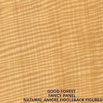 Faced Natural Anigre Fiddleback Figured Chipboard / Particle Board 9/12/15/18/25/30mm Thickness For Special Decoration