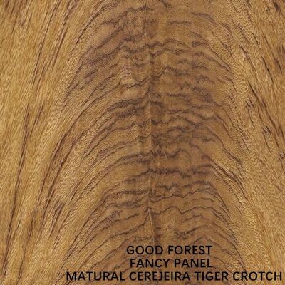 Specially Cerejeira Tiger Crotch Wood Veneer 2440x1220 2745mm For Hotel