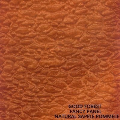 Grade E1 / E0 / P1 / P2 Natural Sapele Pommele Veneer 2745mm Lengthened For Hotel