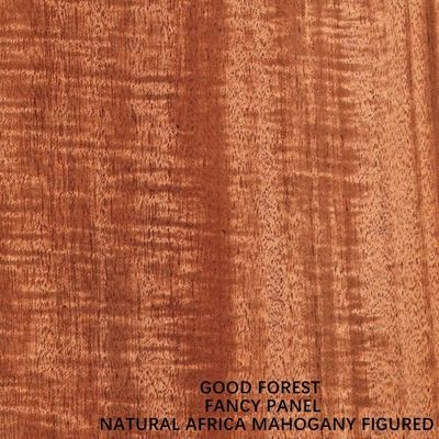 Natural Mahogany Wood Veneer Fancy Plywood Board Mdf Figured Grain 2745mm Length