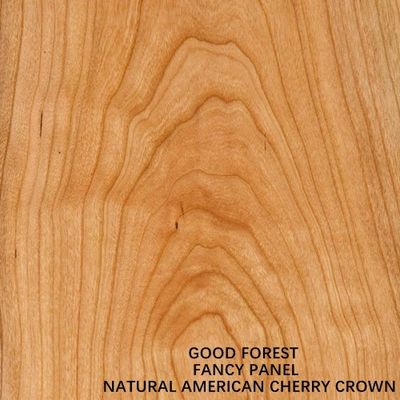 Fancy American Cherry Plywood Crown Cut Wood Veneer Based Mdf Particle Board For Furniture And Cabinet