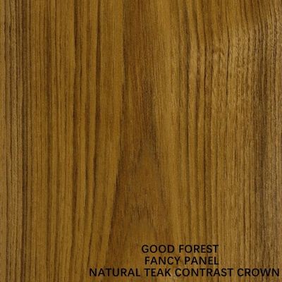 25mm Thickness Fancy Plywood Board Teak Veneer Crown Grain Paint Free