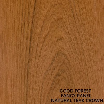 Natural Teak Crown Wood Veneer Fancy Plywood Board Mdf Chipboard Furniture Base Board 2440 2745mm Length
