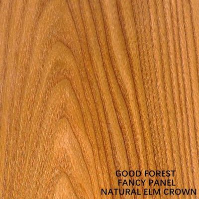 Fancy Natural Elm Crown Wood Veneer Plywood MDF Chipboard Standard Size 2440*1220mm For Door And Furniture E1 E0 P1 P2