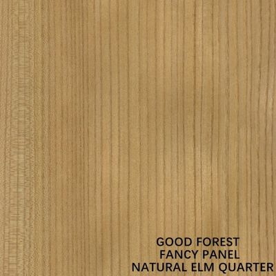 Faced Natural Elm Wood Veneer Straight Grain Decoration Panels With Mdf Particle Board Paint Free For Furniture