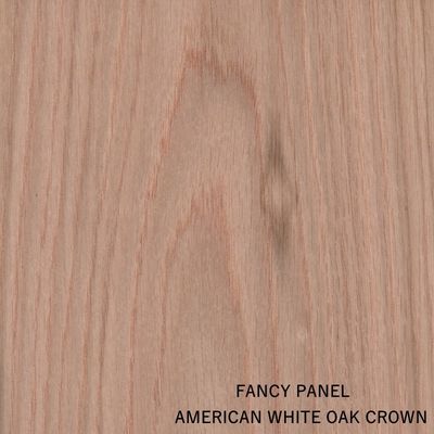 MDF Faced Natural Oak Crown Wood Veneer 2440/2745mm Lengthened Size Grade E0/E1 From China Manufacturer