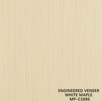 Fancy Recomposed Wood Veneer White Maple 168S Straight Grain For Car Interior